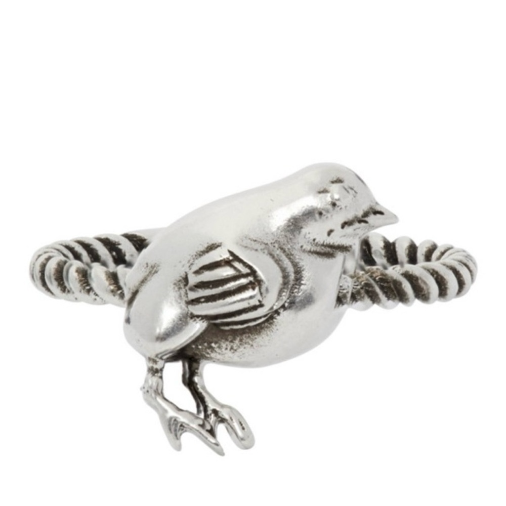 Authentic sterling silver Gucci chick ring